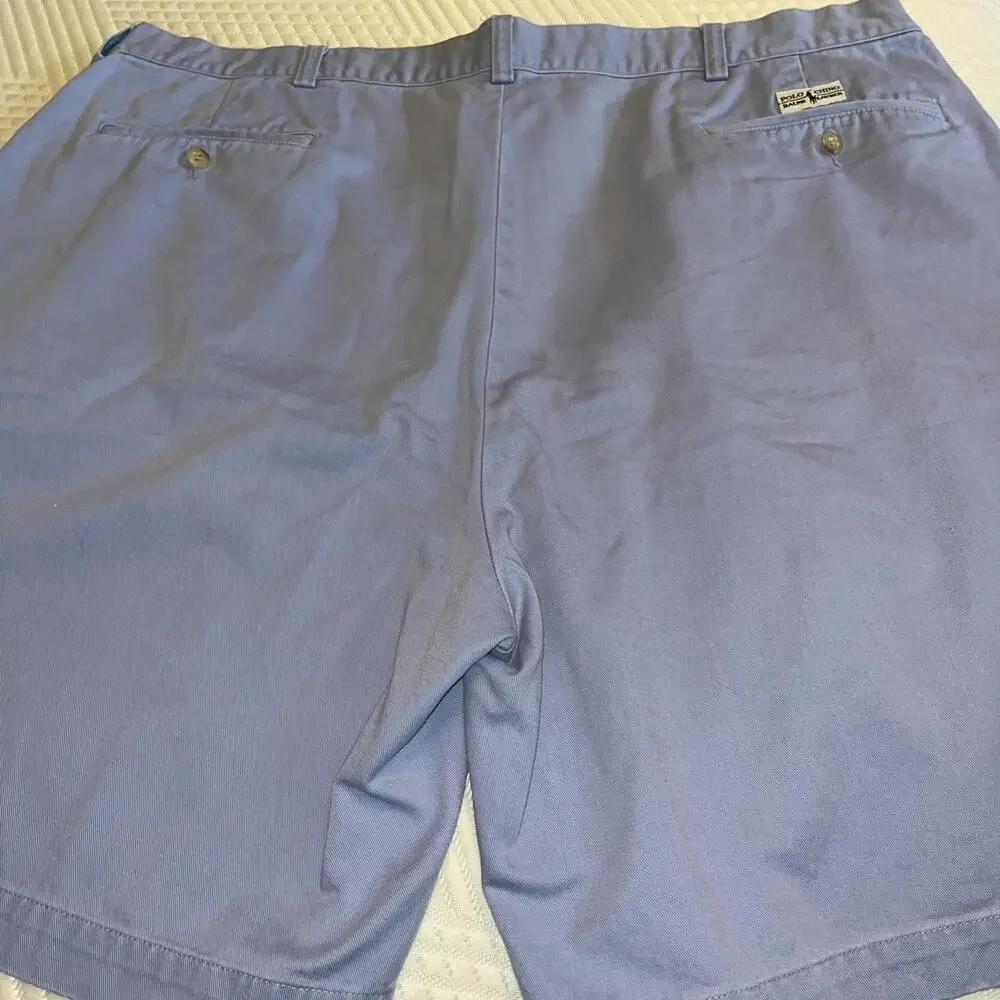 Vintage Size 42‎ Polo Ralph Lauren Tyler Chino Golf Shorts Blue - Picture 4 of 5
